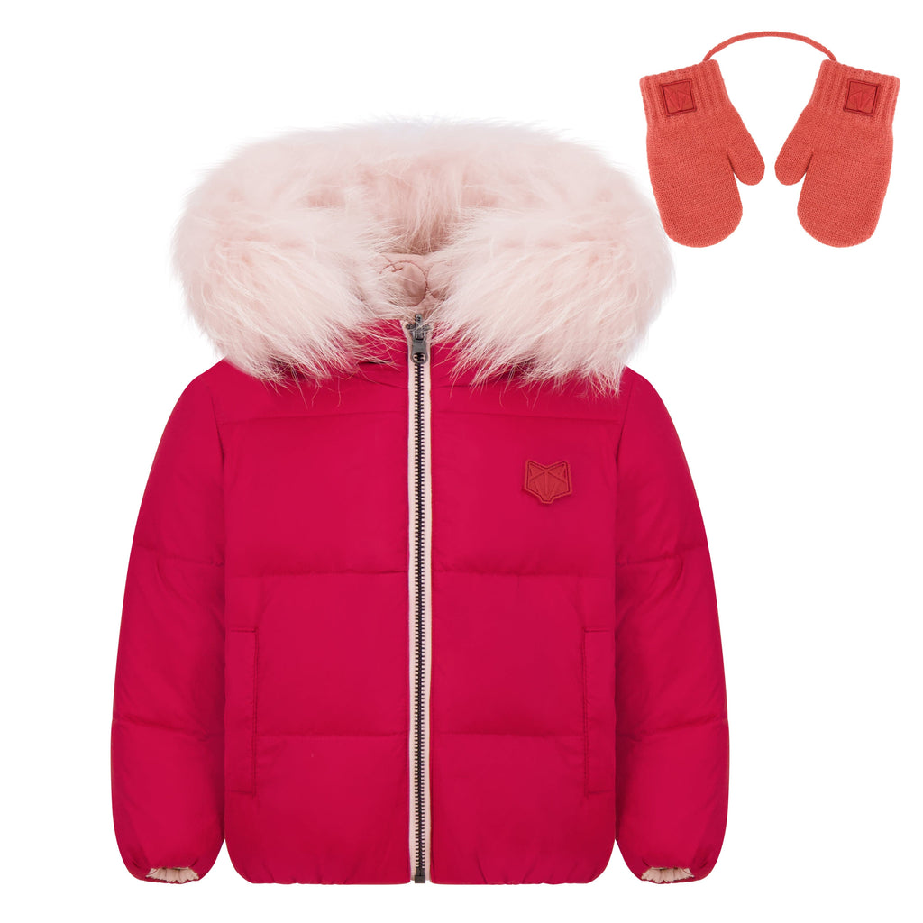 Scotch Bonnet Coat Jellybeanzkids Scotch Bonnet Girls Hot Pink Reversible Coat