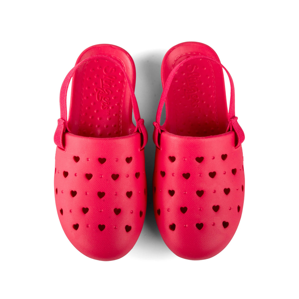 Slingers Shoes Jellybeanzkids Slingers Sweetheart Clogs- Charming Pink Solid