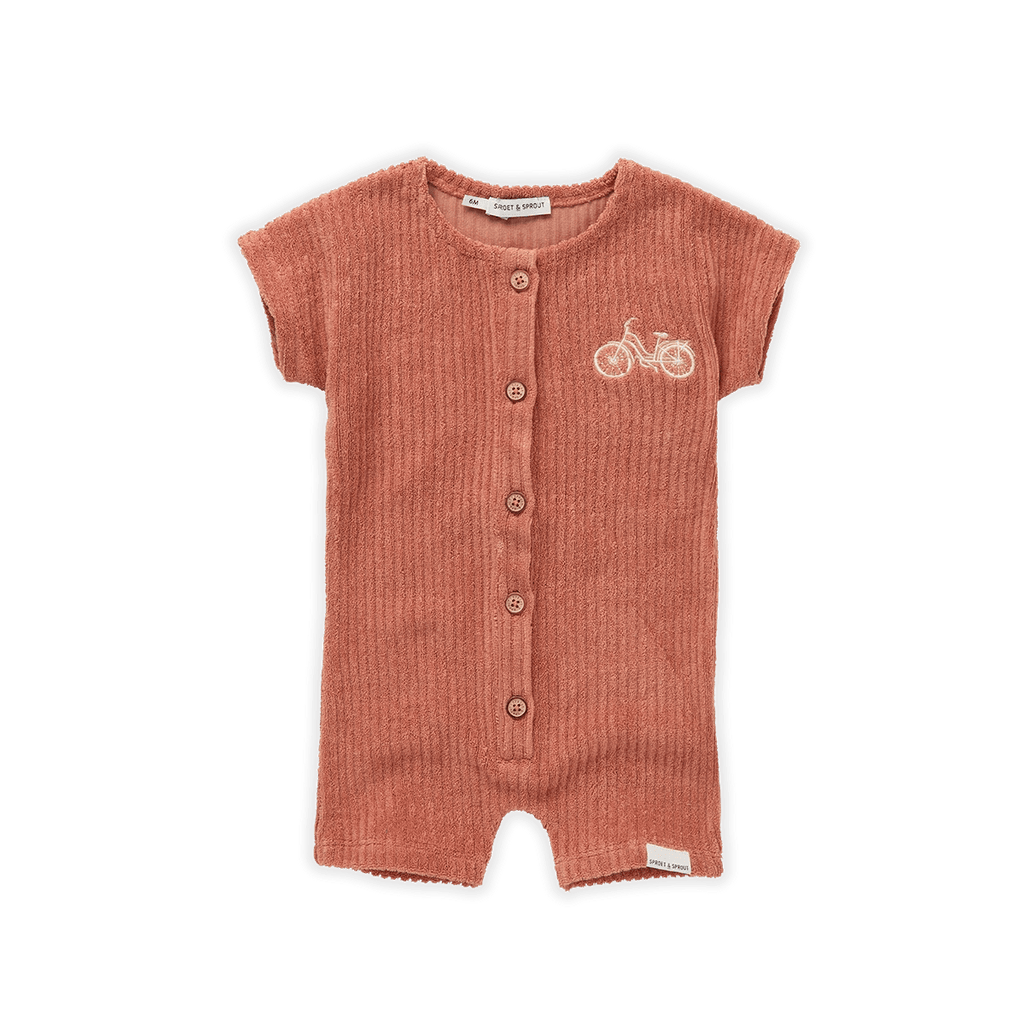 Sproet & Sprout Jumpsuits & Rompers Jellybeanzkids Sproet & Sprout Baby Bicycle Romper