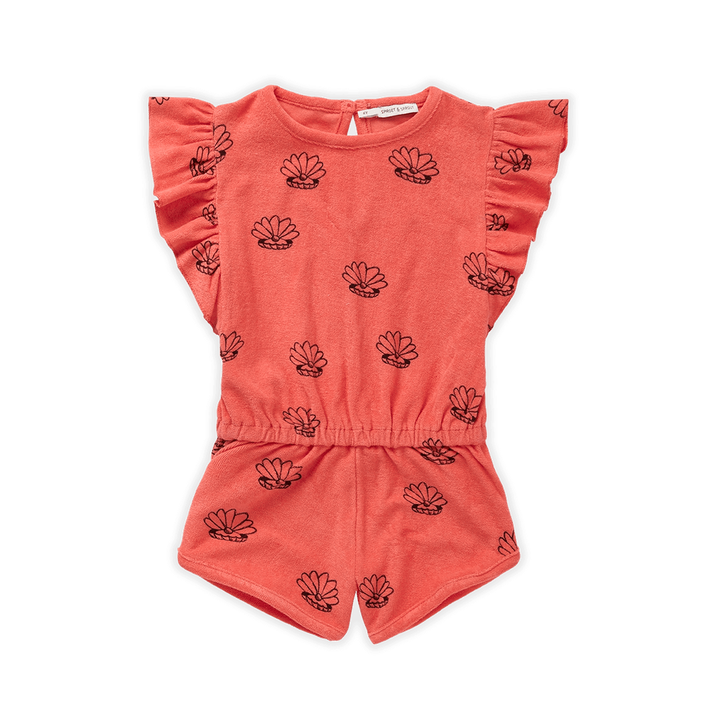 Sproet & Sprout Jumpsuits & Rompers Jellybeanzkids Sproet & Sprout Shell Print Jumpsuit