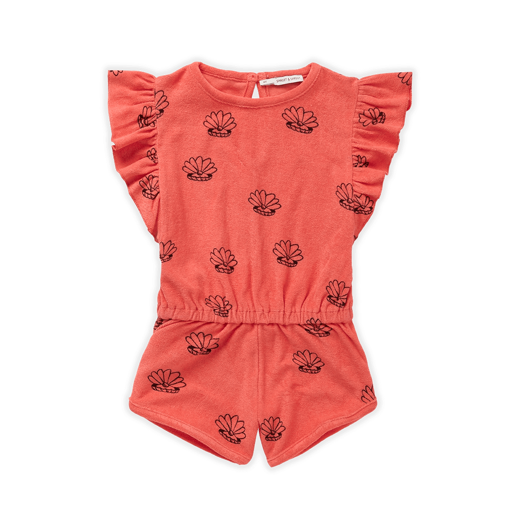 Sproet & Sprout - Ruffle Jumpsuit Stripes Print | Sesame main image 0