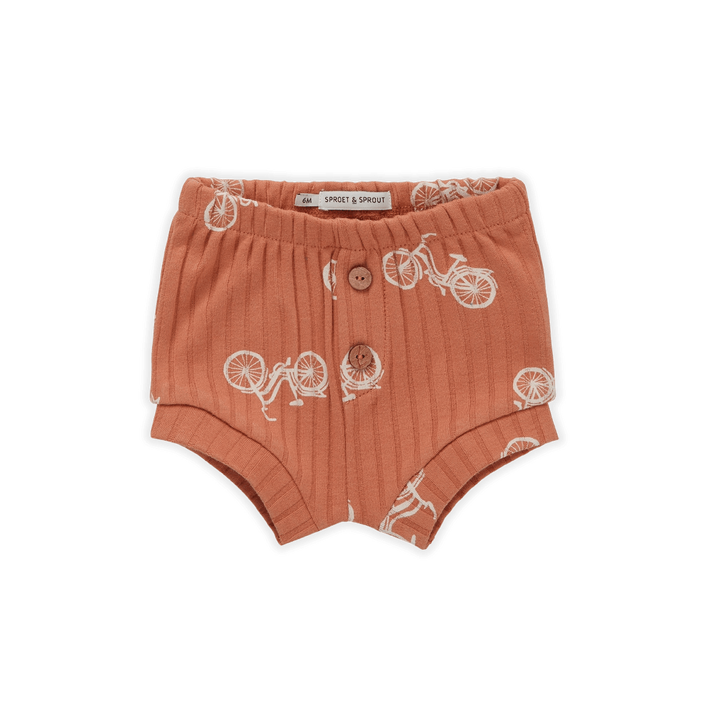 Sproet & Sprout shorts Jellybeanzkids Sproet & Sprout Baby Bicycle Print Shorts
