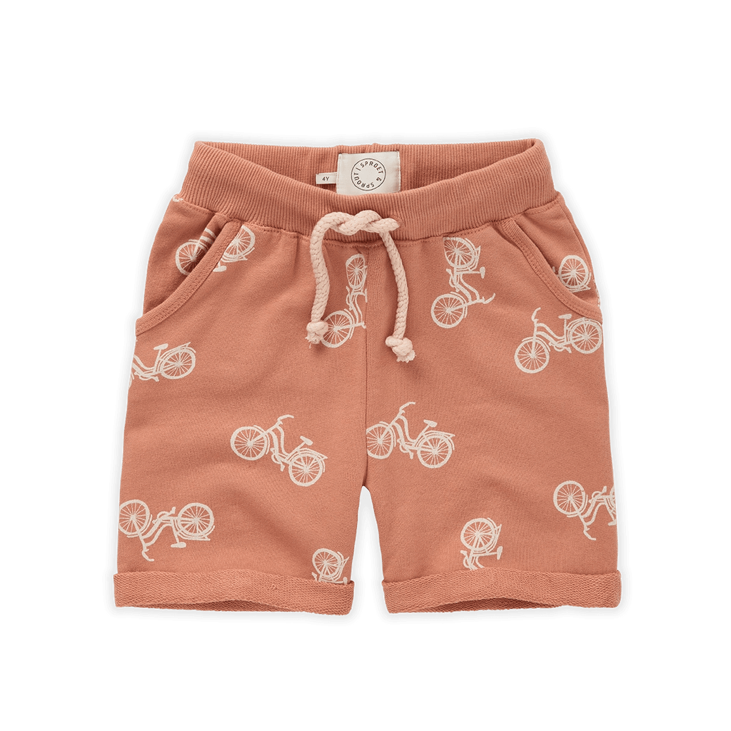 Sproet & Sprout shorts Jellybeanzkids Sproet & Sprout Sweat Short Bicycle Print