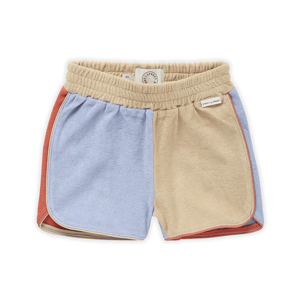 Sproet & Sprout shorts Jellybeanzkids Sproet & Sprout Terry Colourblock Shorts