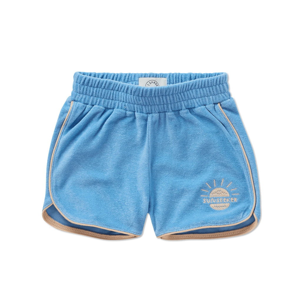 Sproet & Sprout Shorts Jellybeanzkids Sproet Terry Sport Shorts-Breezy Blue