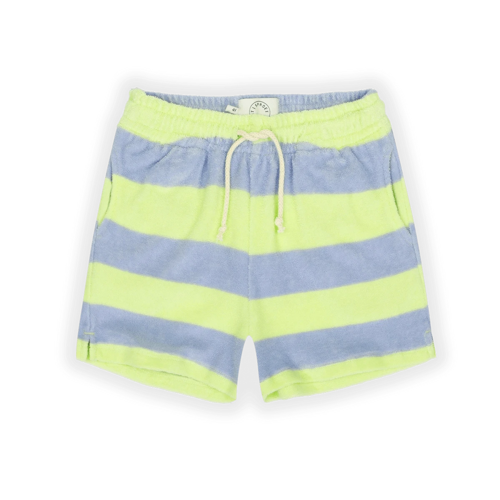 Sproet & Sprout Shorts Jellybeanzkids Sproet Terry Stripes Shorts-Citrus