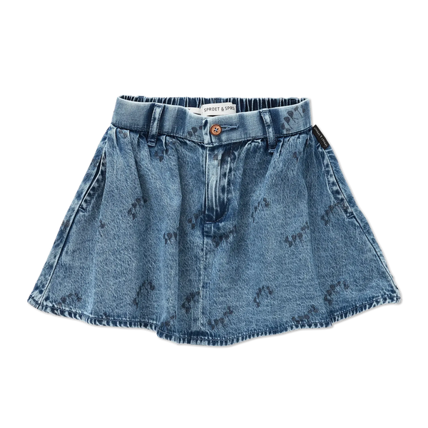 Sproet BluevDemim Skirt – JellyBeanz Kids