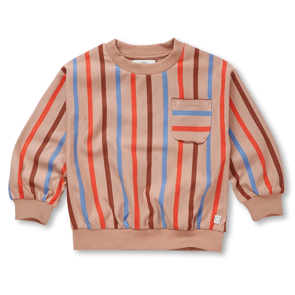 Sproet & Sprout Sweatshirt Jellybeanzkids Sproet Multi Color Stripe Sweatshirt