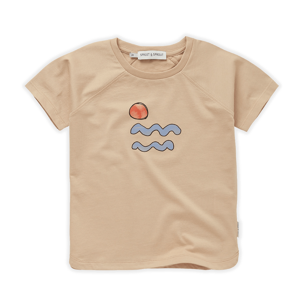 Sproet & Sprout T-shirt Jellybeanzkids Sproet & Sprout Raglan Waves T-shirt