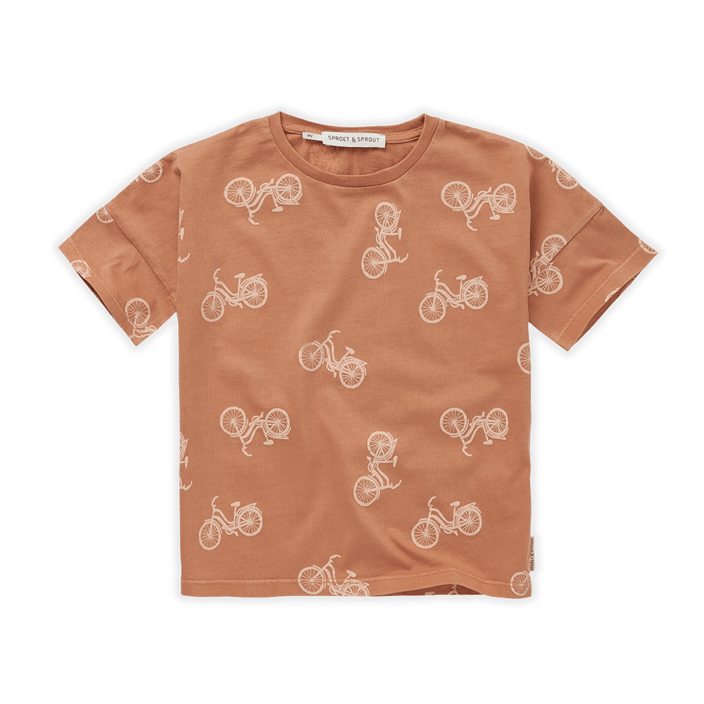 Sproet & Sprout T-shirt Jellybeanzkids Sproet & Sprout T-shirt Bicycle Print