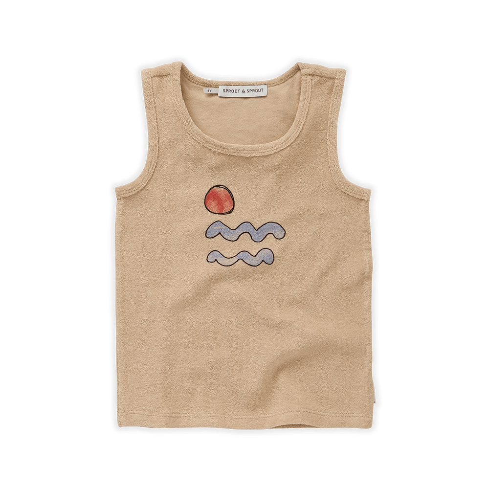 Sproet & Sprout Tank Top Jellybeanzkids Sproet & Sprout Waves Tank
