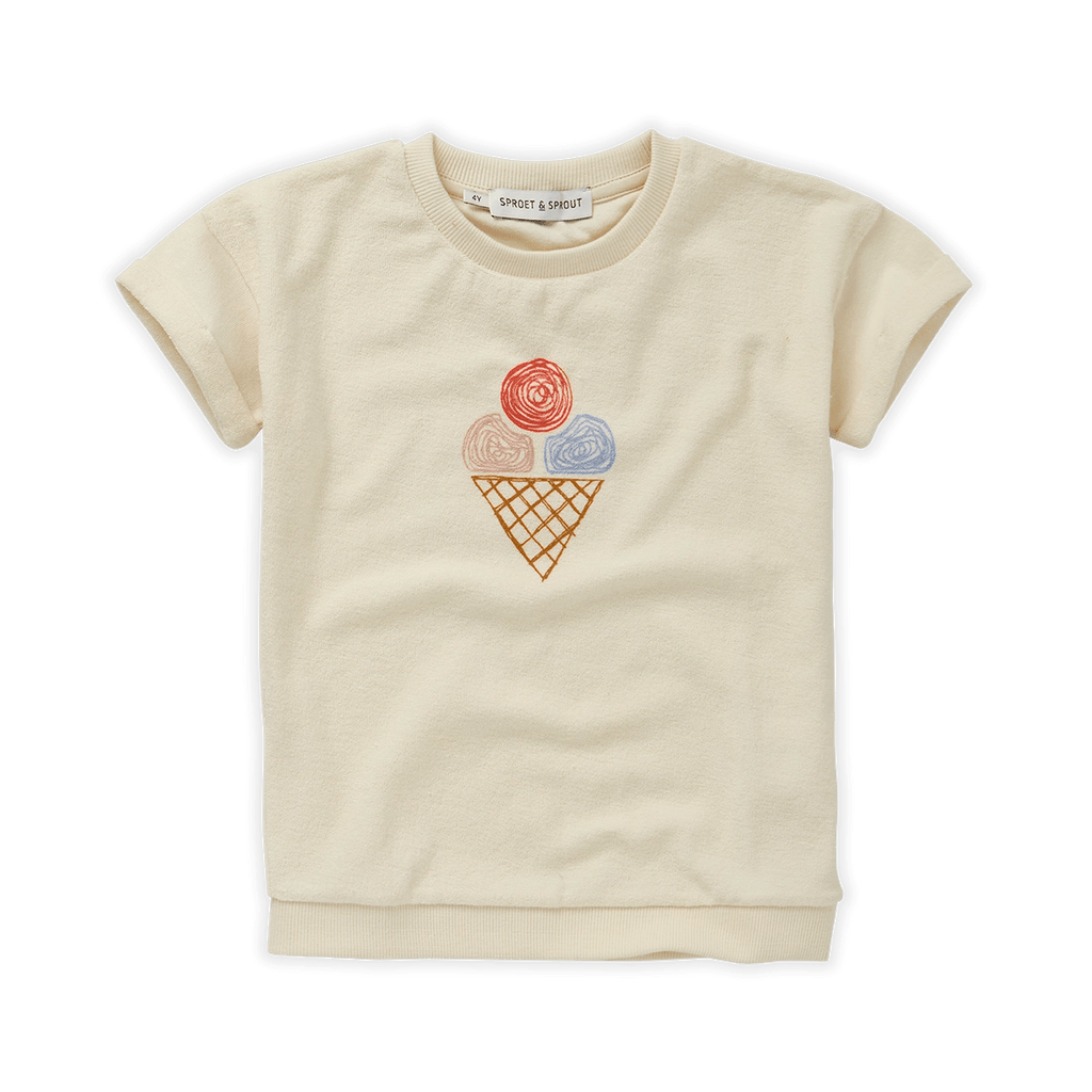 Sproet & Sprout Top Jellybeanzkids Sproet & Sprout Ice cream Short Sleeve Top