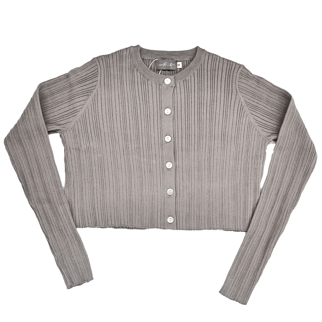 Sweet Threads Cardigan Jellybeanzkids Sweet Threads Della Cardigan-Grey