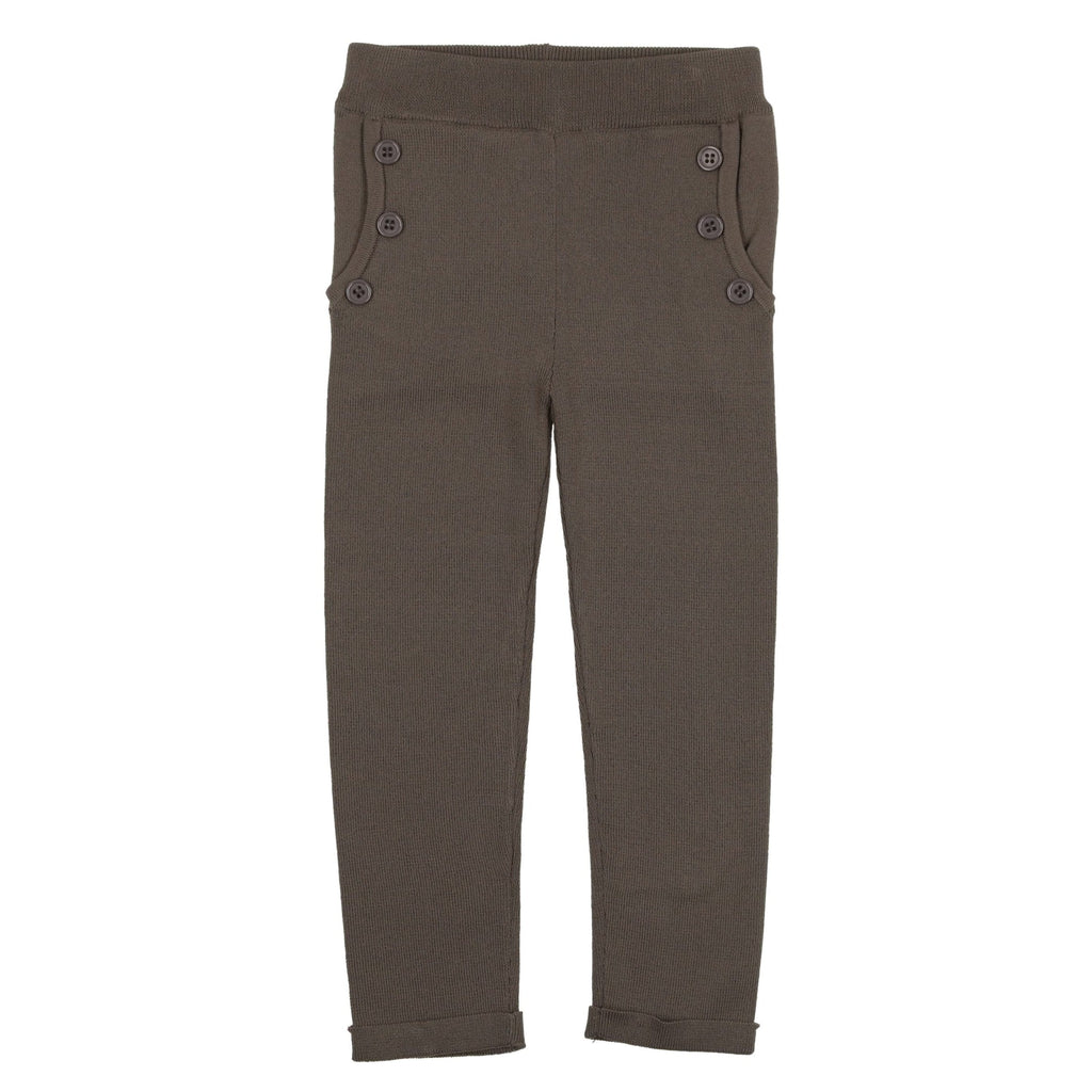 Sweet Threads Leggings Jellybeanzkids Sweet Threads Knit Leggings- Grey