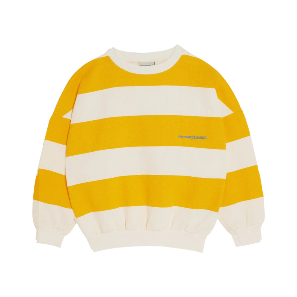 The Campamento Cardigan Jellybeanzkids The Campamento Yellow Stripe Oversized Sweatshirt