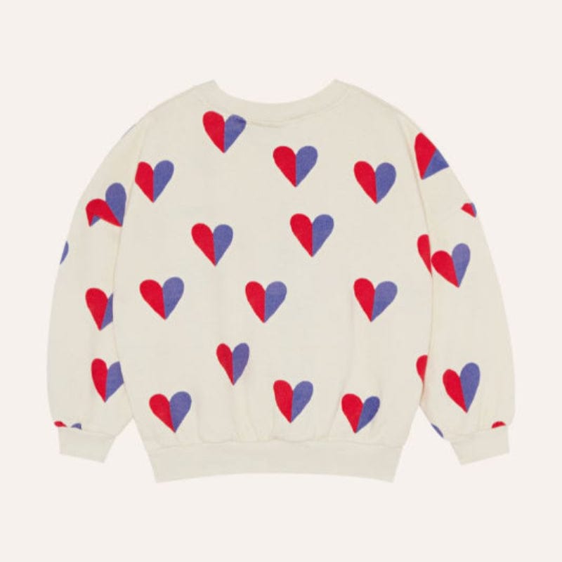 The Campamento Sweatshirt Jellybeanzkids The Campamento Bicolor Hearts Sweatshirt