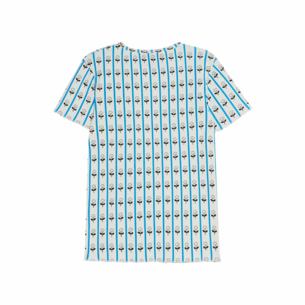 The Campamento T-shirt Jellybeanzkids The Campamento Short  Sleeve Flower Ribbed T-shirt