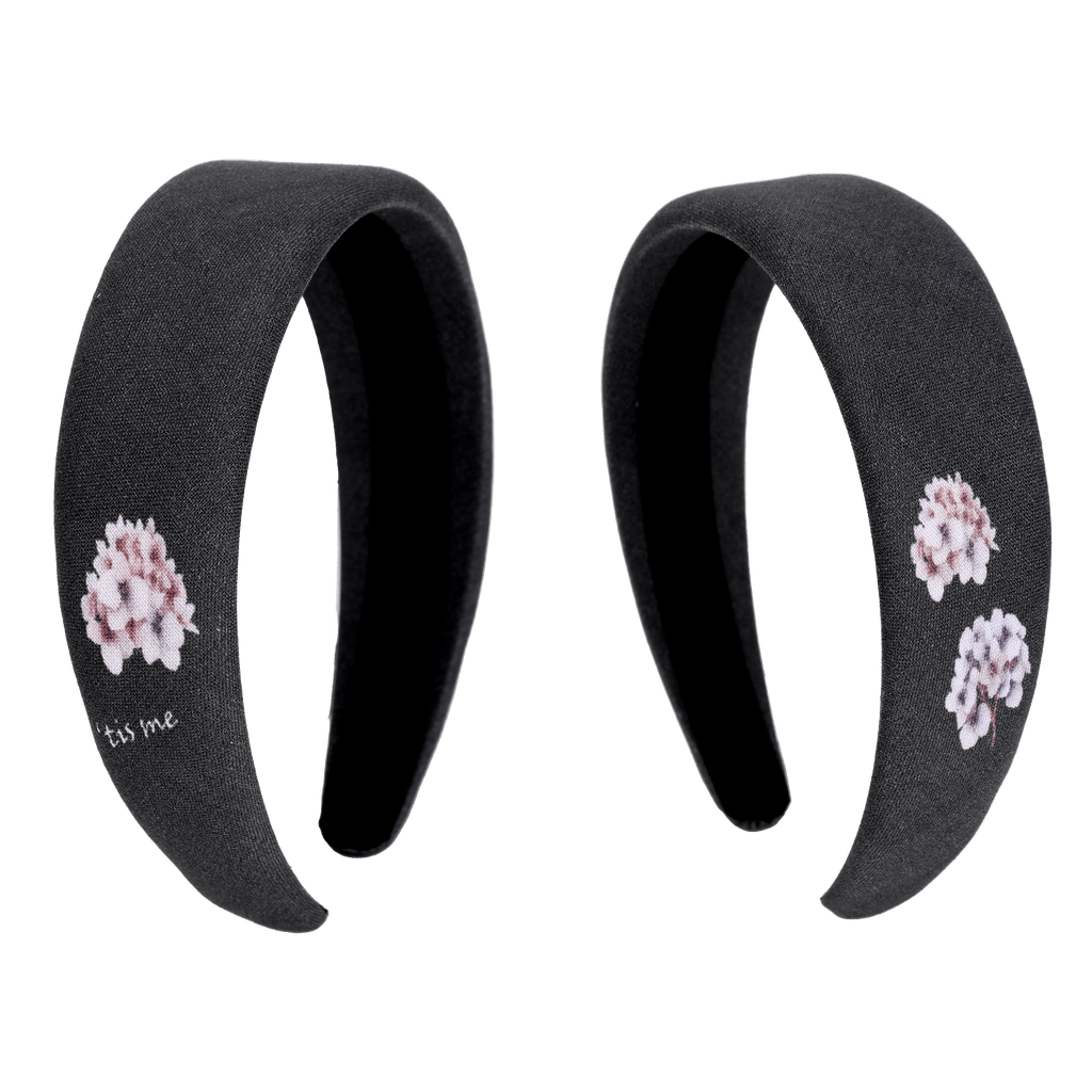 Tis Me Accessories Jellybeanzkids Tis Me Handsketched Hard Headband-Black One Size