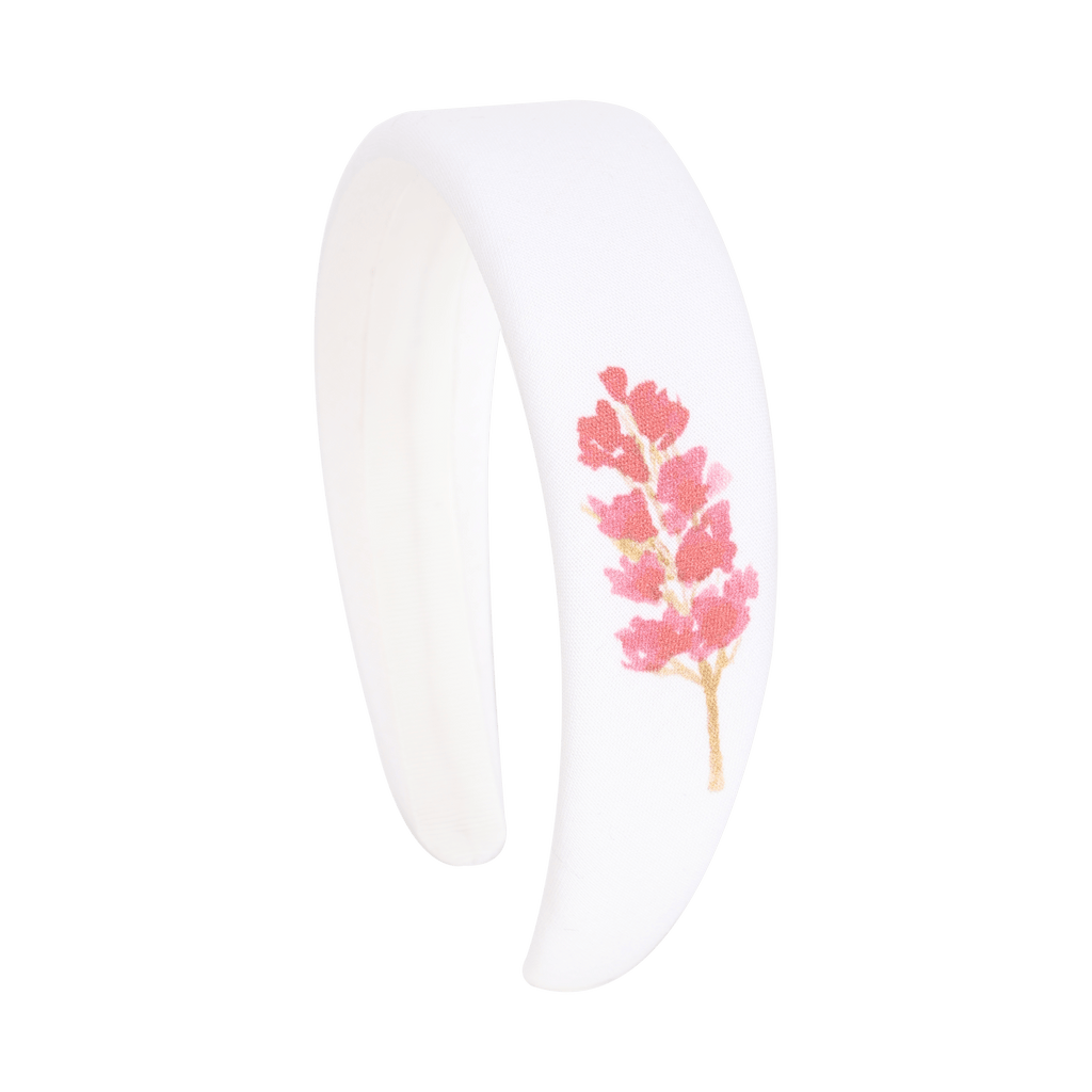 Tis Me Accessories Jellybeanzkids Tis Me Handsketched Hard Headband-White Flower One Size