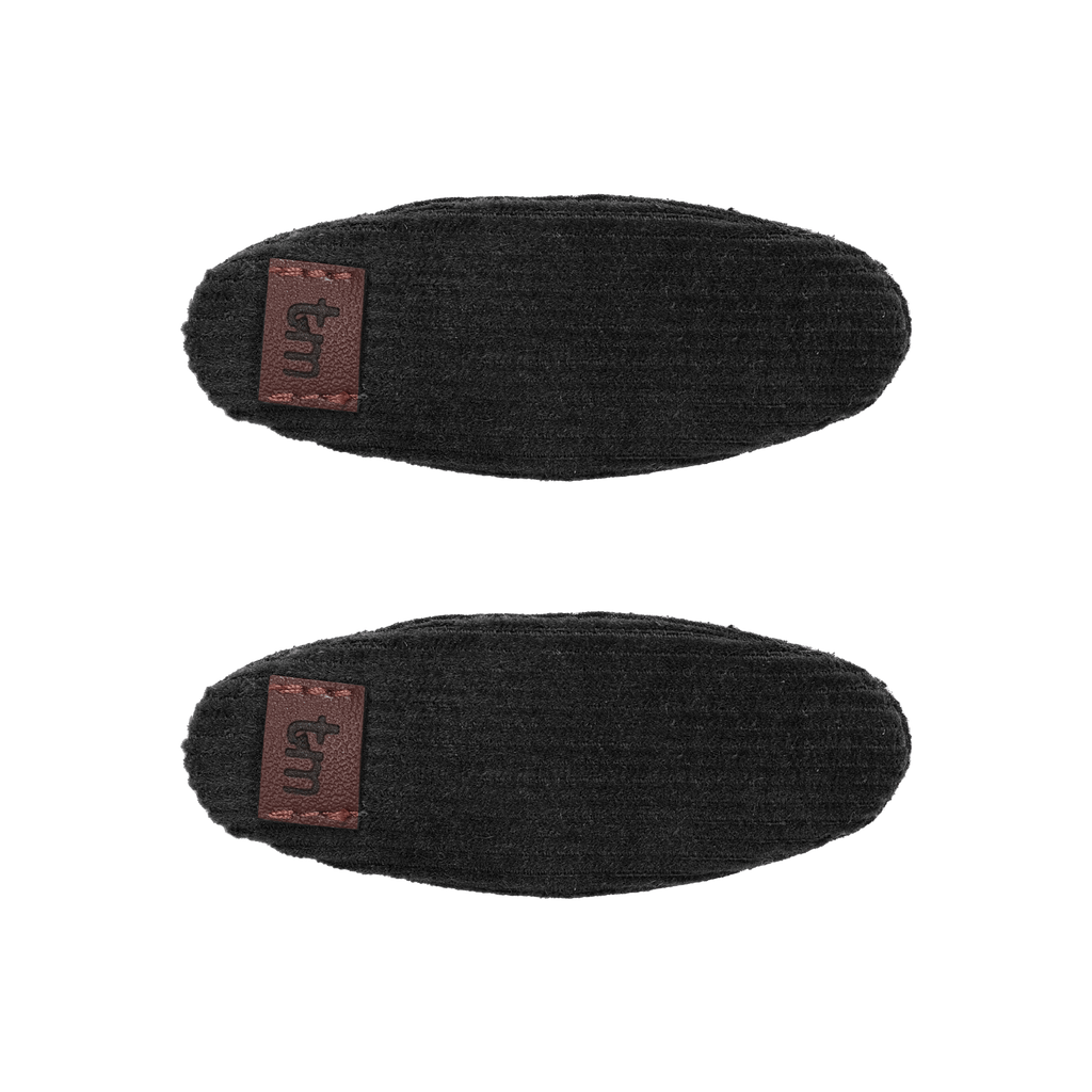 Tis Me Accessories Jellybeanzkids Tis Me Corduroy Oval Snap Clip Set Of 2 - Black OS