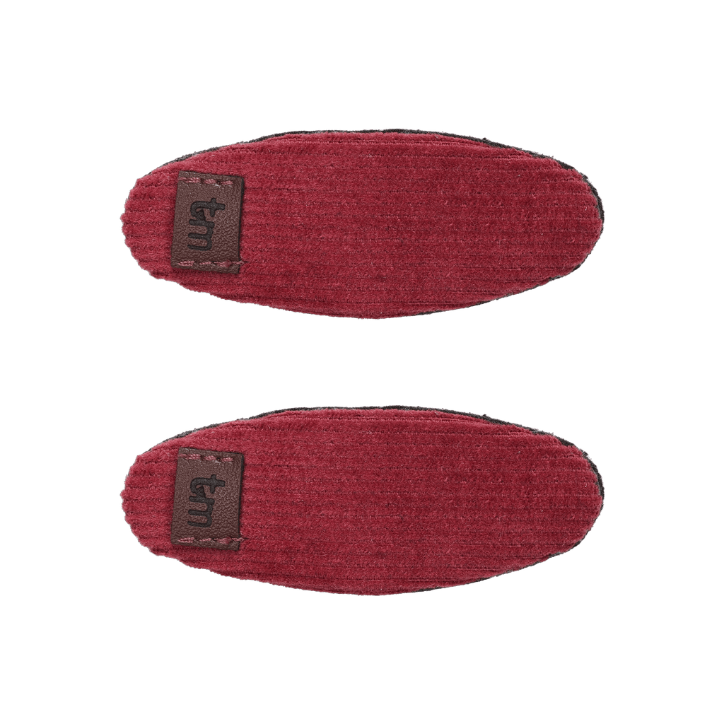 Tis Me Accessories Jellybeanzkids Tis Me Corduroy Oval Snap Clip Set Of 2 - Maroon OS