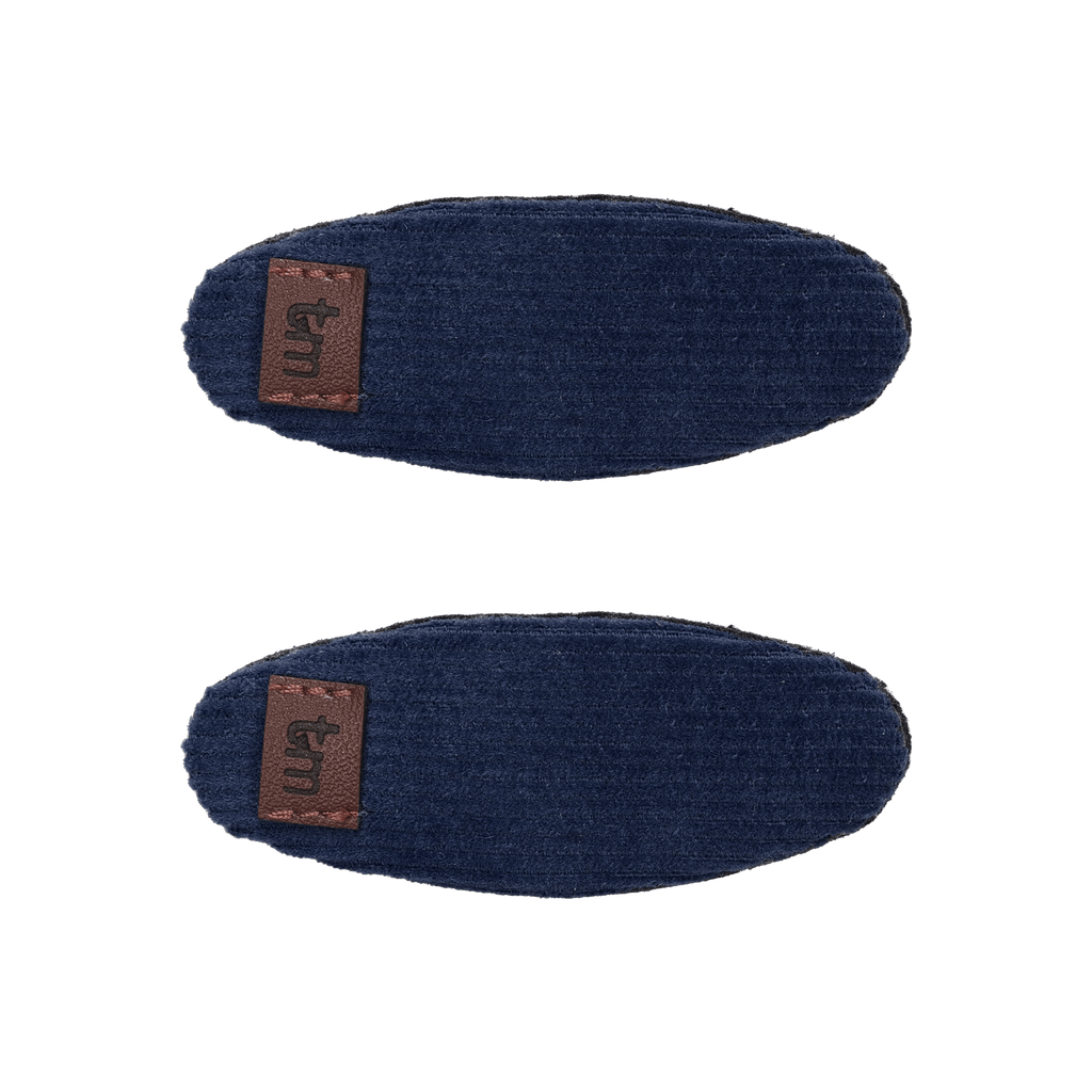 Tis Me Accessories Jellybeanzkids Tis Me Corduroy Oval Snap Clip Set Of 2 - Navy OS