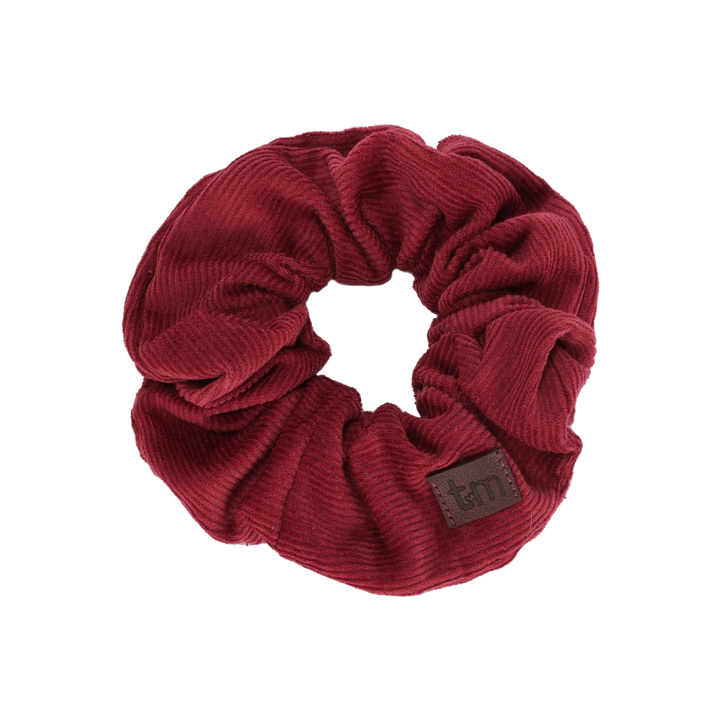 Tis Me Accessories Jellybeanzkids Tis Me Corduroy Scrunchie - Maroon OS