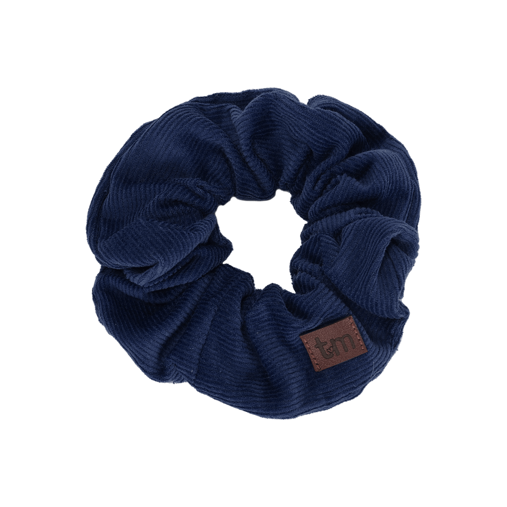 Tis Me Accessories Jellybeanzkids Tis Me Corduroy Scrunchie - Navy OS