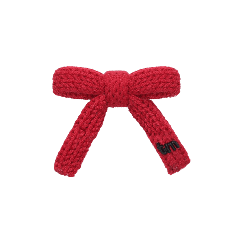 Tis Me Accessories Jellybeanzkids Tis Me Crochet Medium Bow Clip - Dark Red OS