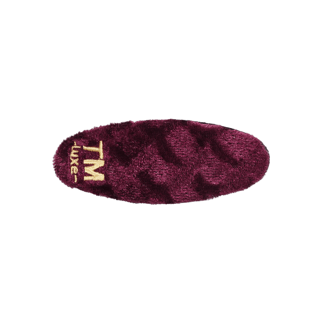Tis Me Accessories Jellybeanzkids Tis Me Luxe Velvet Oval Snap Clip Set of 2- Deep Burgundy OS