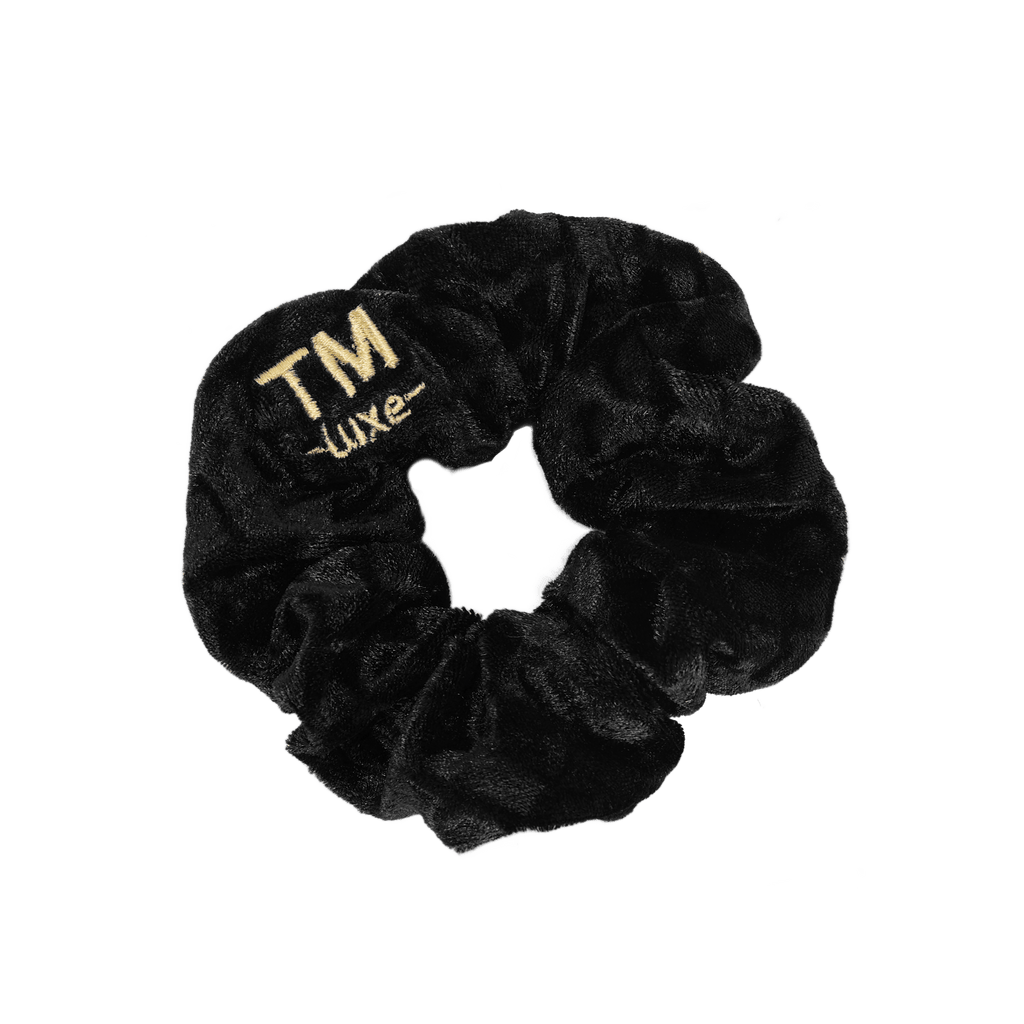 Tis Me Accessories Jellybeanzkids Tis Me Luxe Velvet Scrunchie- Black OS