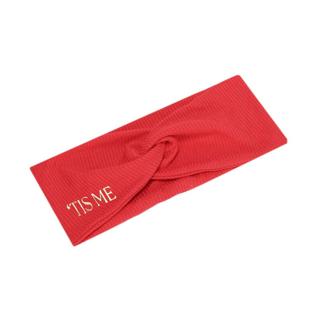 Tis Me Accessories Jellybeanzkids Tis Me 2" Baby Band Twist Sweatband Collection- Red