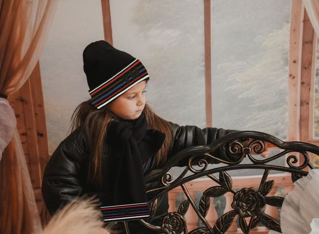 Tis Me Hat Jellybeanzkids Tis Me Beanie- Winter Striped
