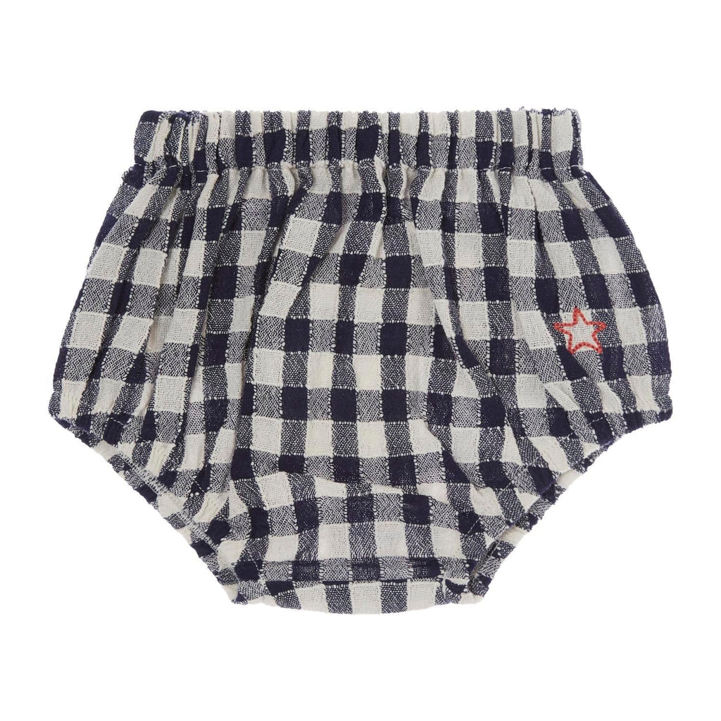 Tocoto Vintage Blouse Jellybeanzkids Tocoto Vichy Check Baby Set- Navy