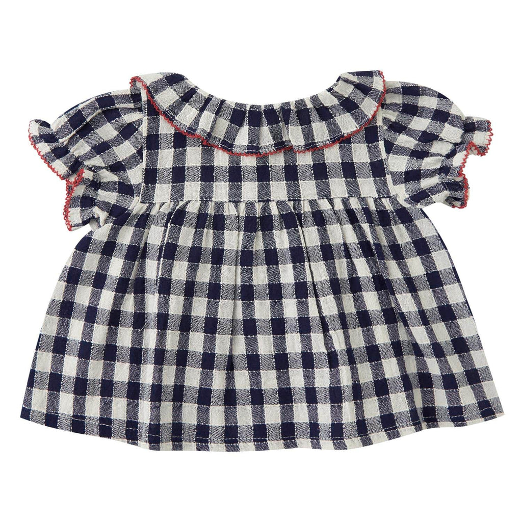 Tocoto Vintage Blouse Jellybeanzkids Tocoto Vichy Check Baby Set- Navy