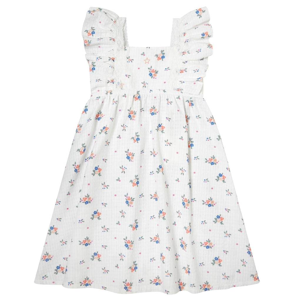 Tocoto Vintage Dress Jellybeanzkids Tocoto Flower Ruffled Dress