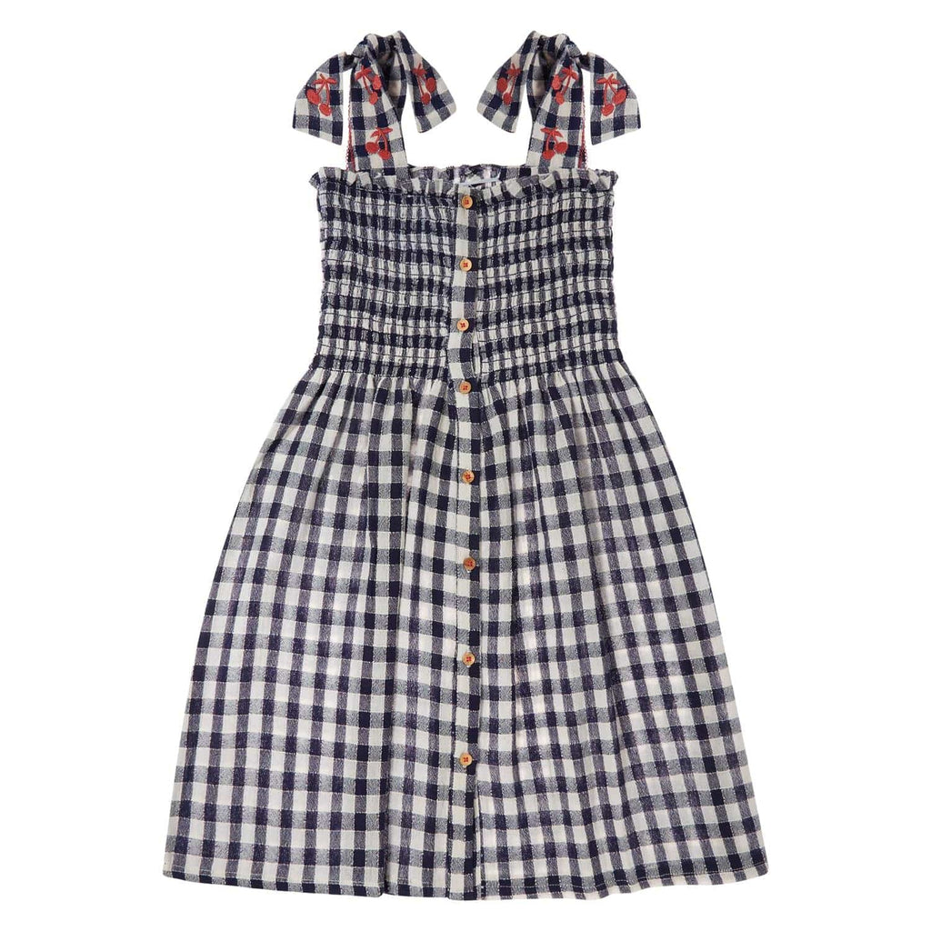Tocoto Vintage Dress Jellybeanzkids Tocoto Long Vichy Check Dress