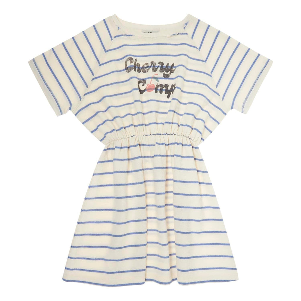 Tocoto Vintage Dress Jellybeanzkids Tocoto Striped Blue Cherry Camp Dress