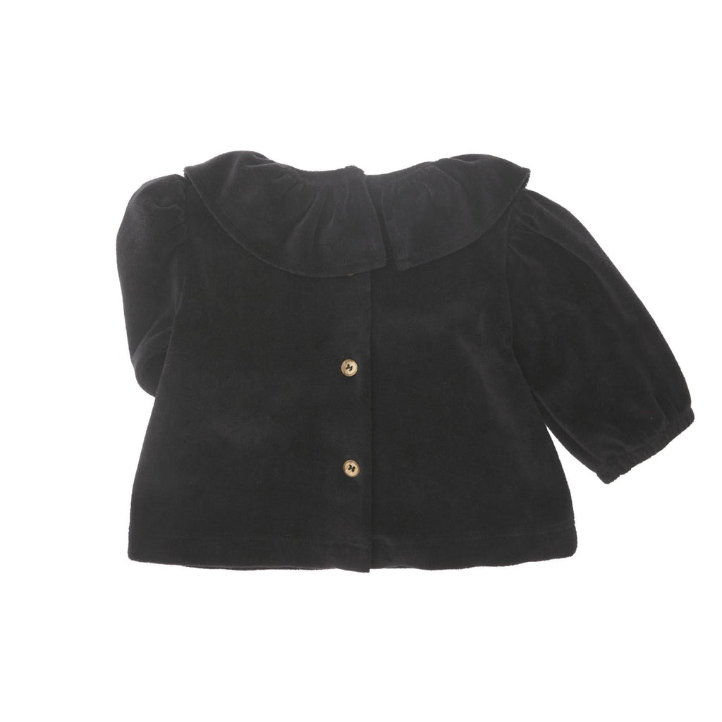 Tocoto Vintage Shirt Jellybeanzkids Tocoto Vintage Velvet Ruffle T-shirt