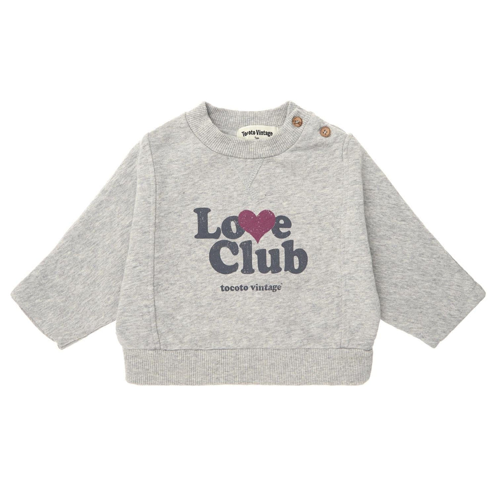 Tocoto Vintage Sweatshirt Jellybeanzkids Tocoto Vintage Baby "Love Club" Sweatshirt