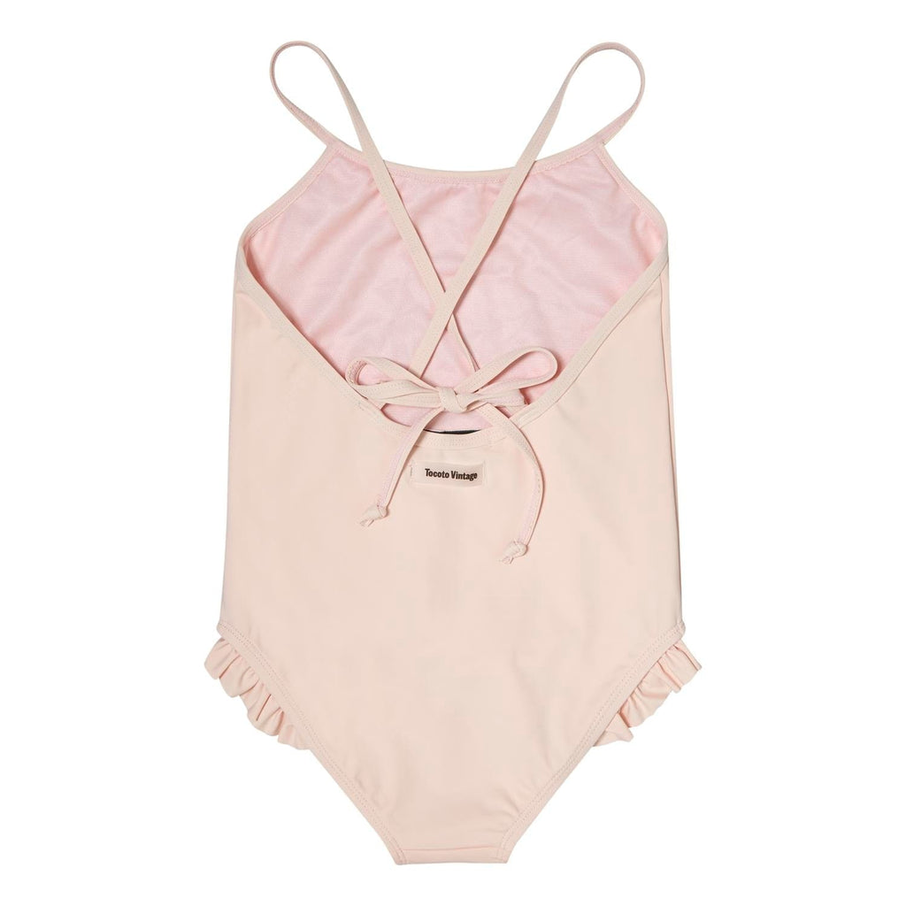 Tocoto Vintage swimwear Jellybeanzkids Tocoto Cherry Camp Print Swimsuit