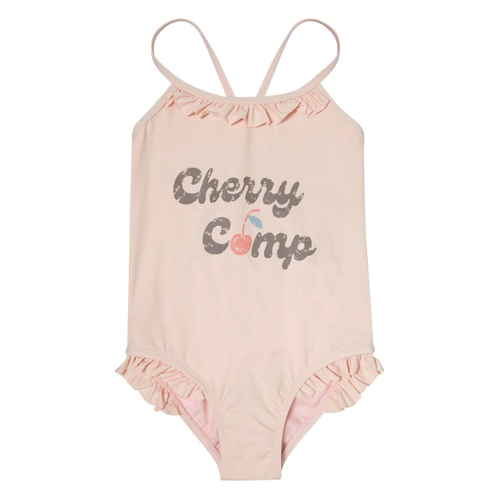 Tocoto Vintage swimwear Jellybeanzkids Tocoto Cherry Camp Print Swimsuit