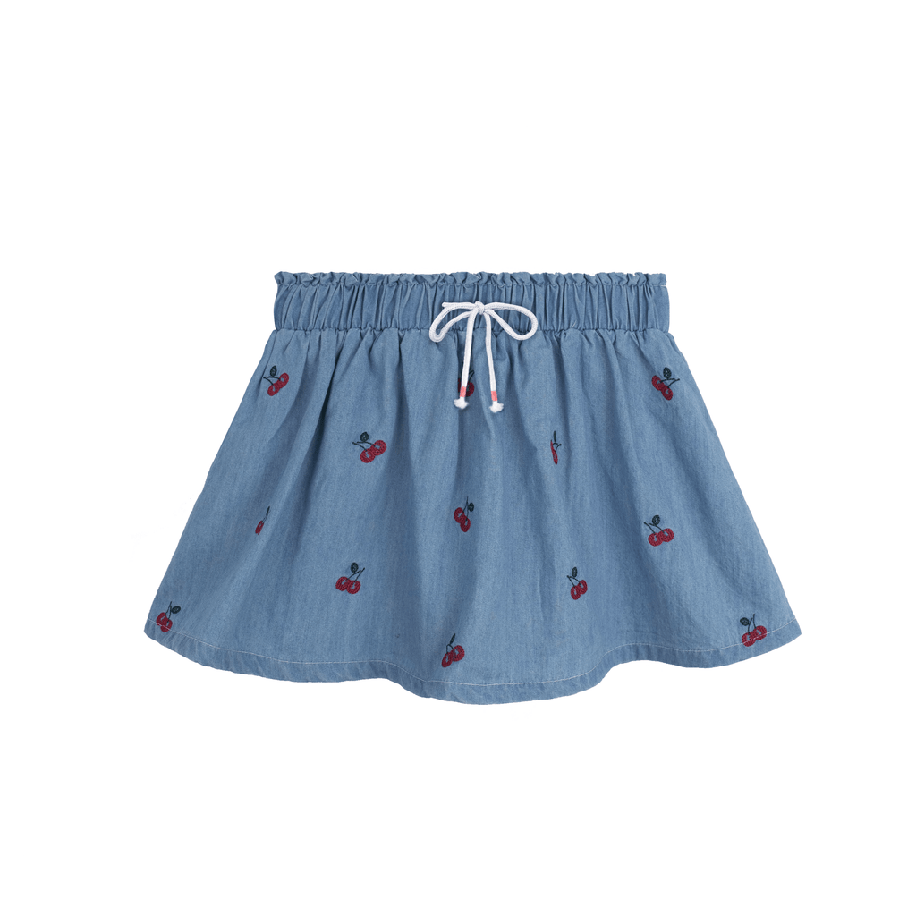 Tricot Bebe Set Jellybeanzkids Tricot Bebe Denim Cherry Skirt Set