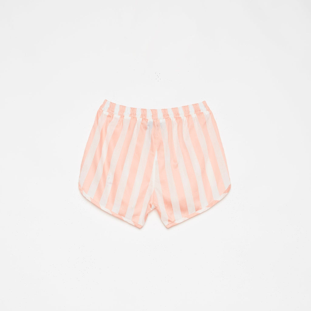 Weekend House Kid shorts Jellybeanzkids Weekend House Pink Stripe Runner Short