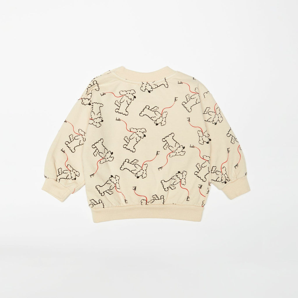 Weekend House Kid Sweatshirt Jellybeanzkids Weekend Baby Dog Sweatshirt-Sand