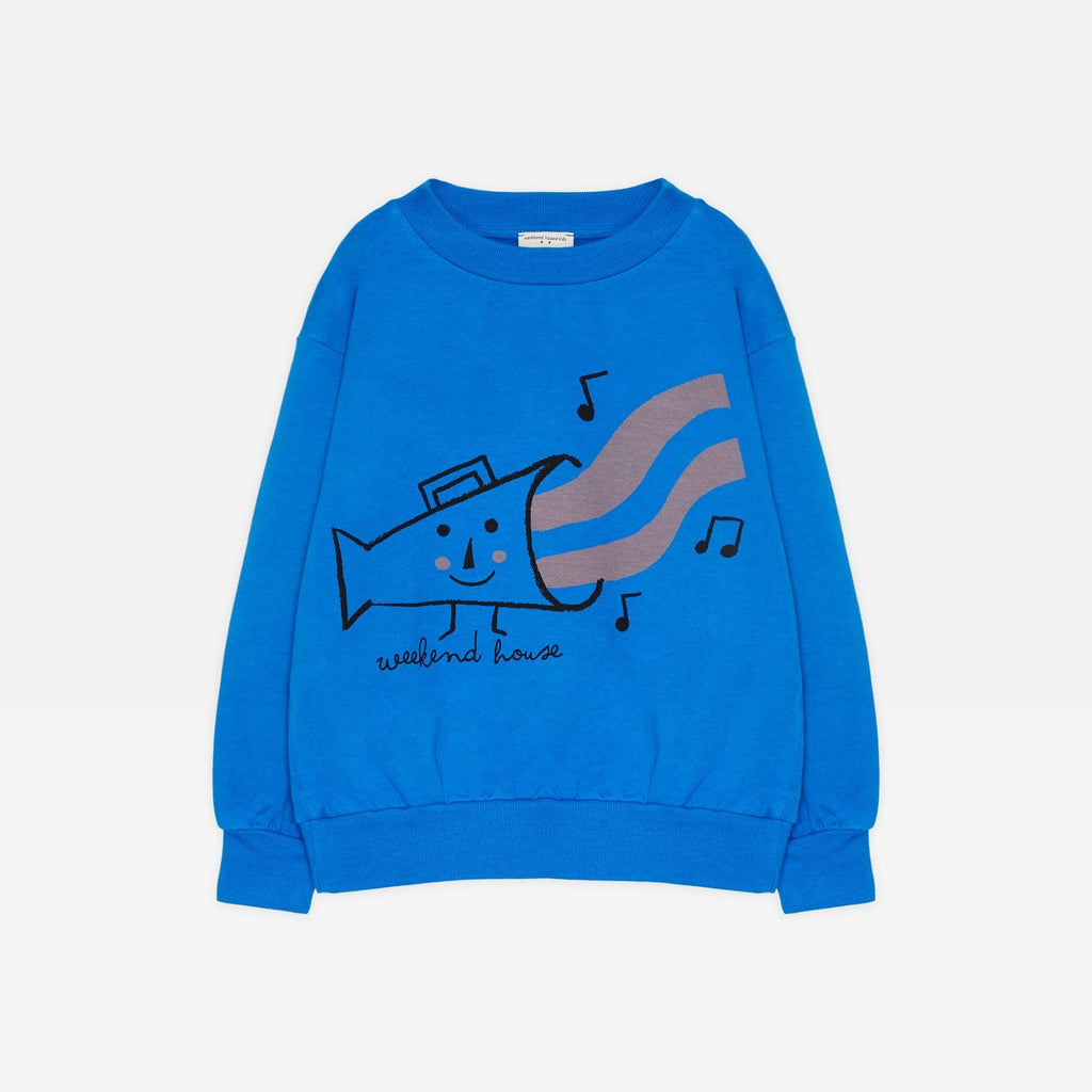 Weekend House Kid Sweatshirt Jellybeanzkids Weekend Sound Sweatshirt-Blue