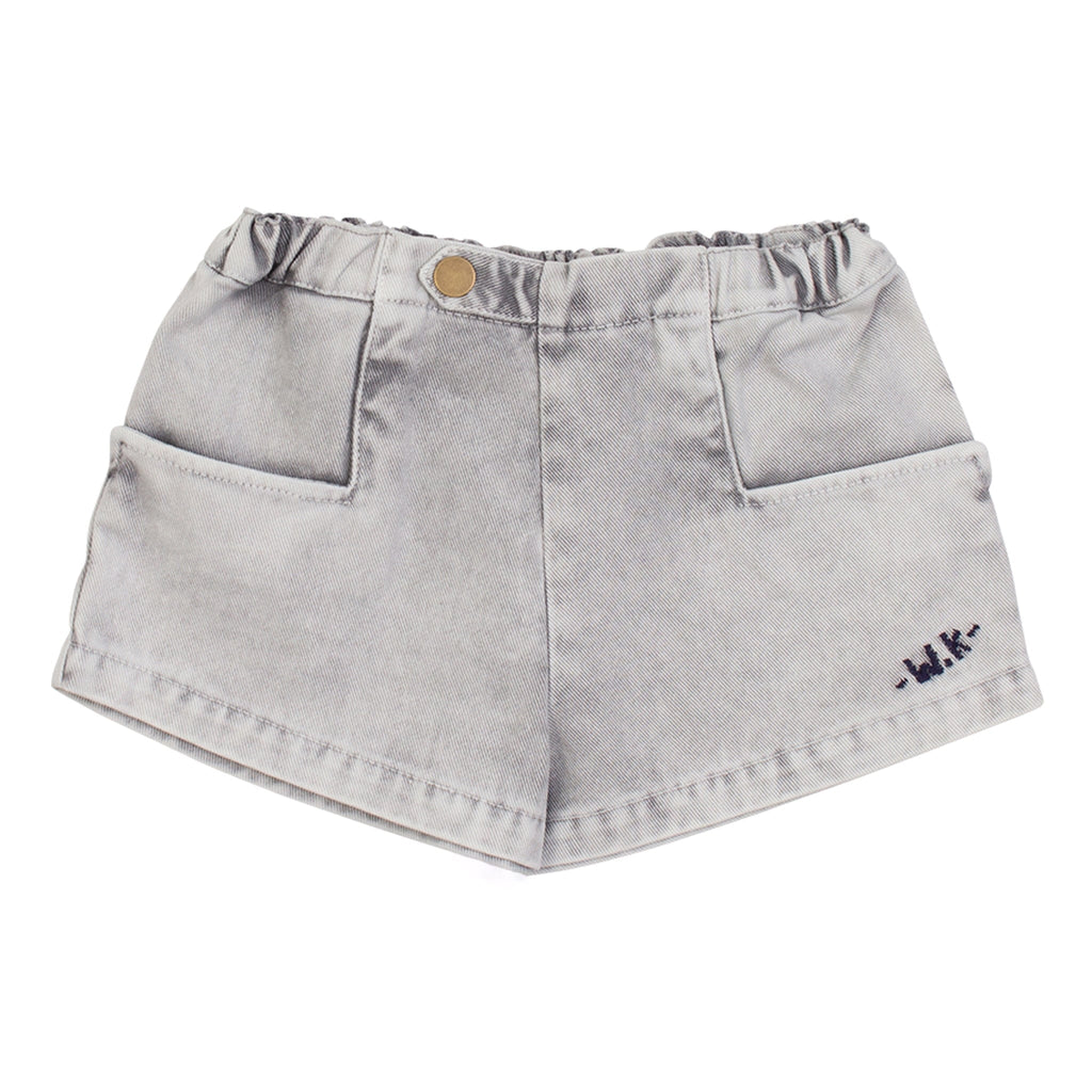 Wynken shorts Jellybeanzkids Wynken Kons Denim Short- Ice Grey Denim