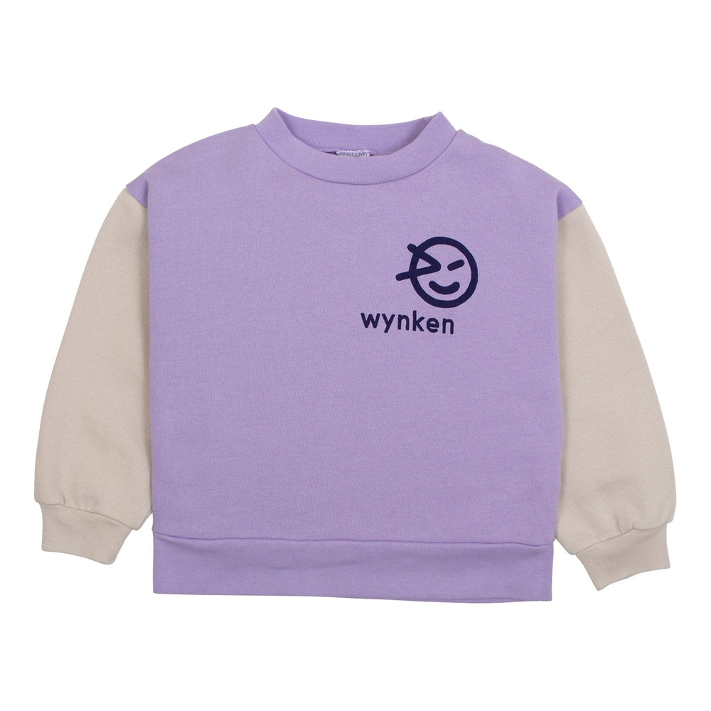 Wynken Sweatshirt Jellybeanzkids Wynken Panel Sweat- Lilac/Cool Grey