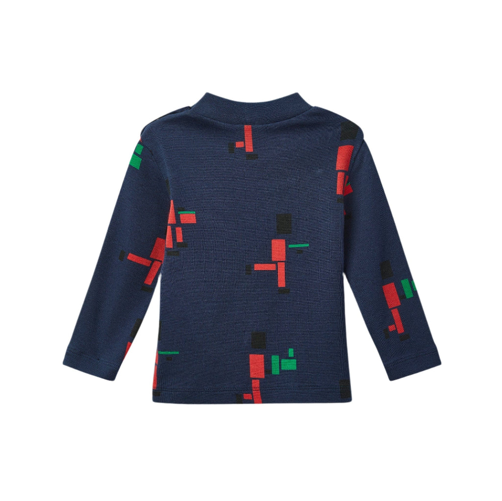 Wynken T-shirt Jellybeanzkids Wynken Baby Mini Lento LS Tee-Navy