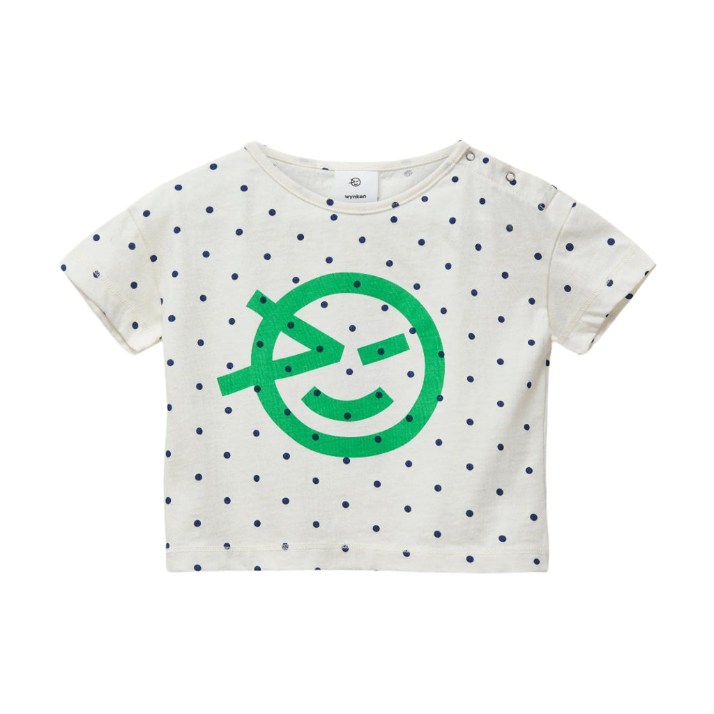Wynken T-shirt Jellybeanzkids Wynken Mini Tee-Ecru/Green